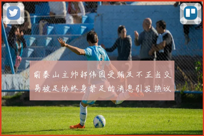 前泰山主帅郝伟因受贿及不正当交易被足协终身禁足的消息引发热议